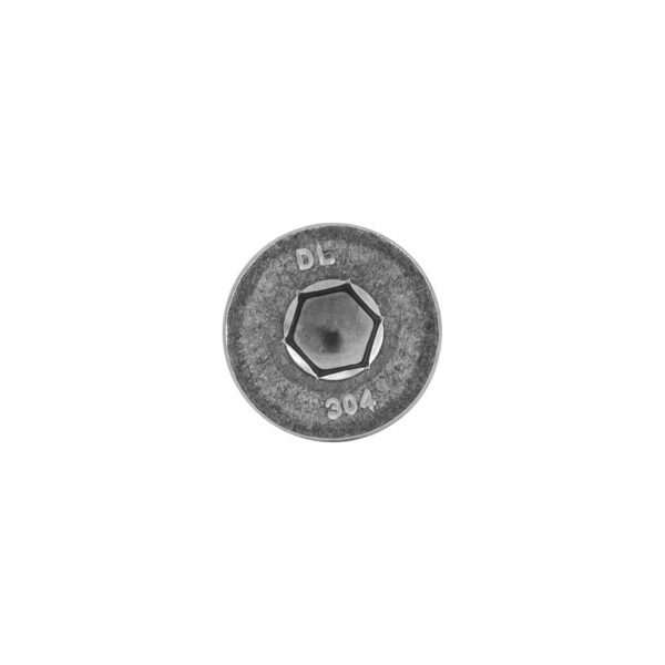 Tornillo Cabeza Plana Hexágono Interno Acero Inoxidable 304 NC 1/4"